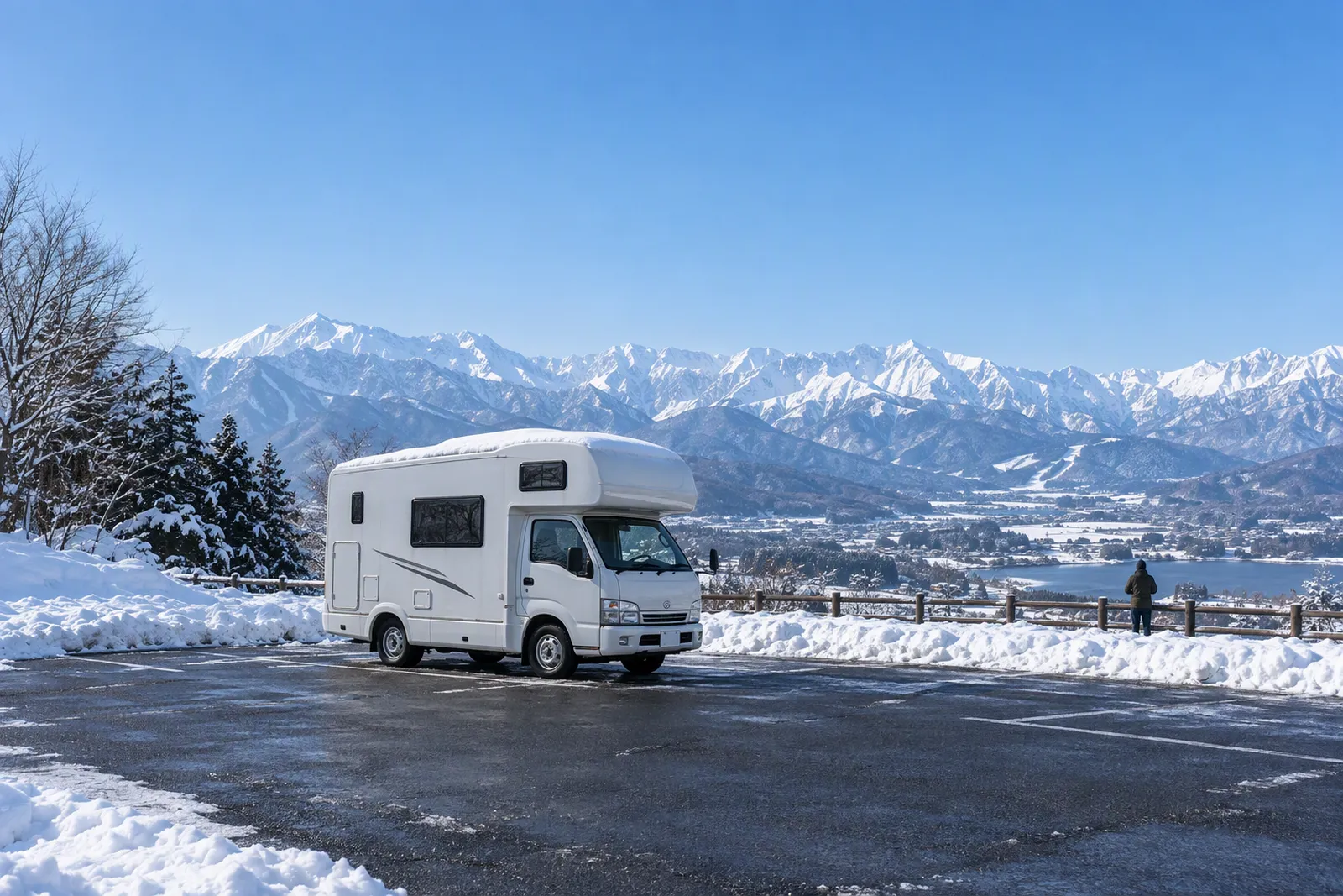 冬のキャンピングカー旅行 雪道・チェーン規制・年末年始の予約と立ち往生への備え